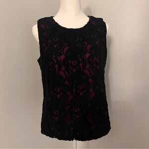 Alfani‎ Lace Sleeveless Top Size Medium